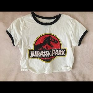 Jurassic Park crop top